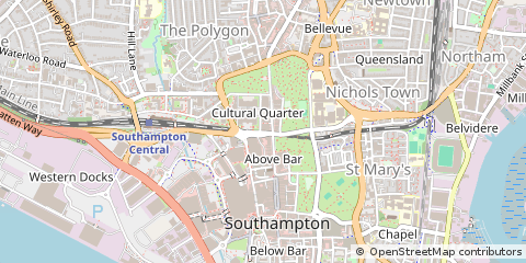 Map of Southampton