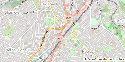 Map of Sheffield