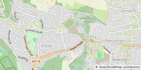 Map of Swansea