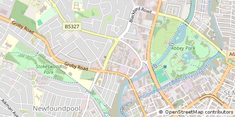 Map of Leicester