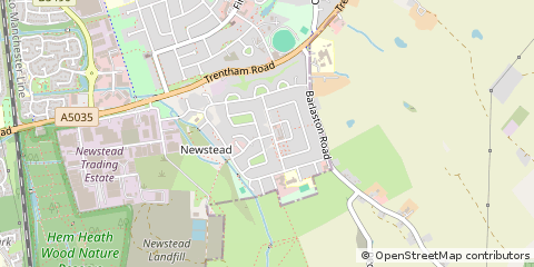 Map of Stoke-on-Trent