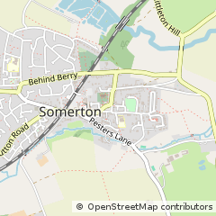 Map of Somerton, Somerset