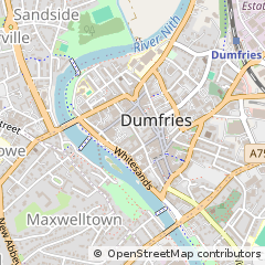 Map of Dumfries, Dumfriesshire