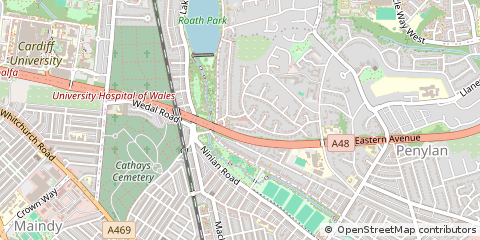 Map of Cardiff