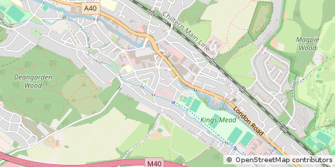 Map of High Wycombe, Buckinghamshire