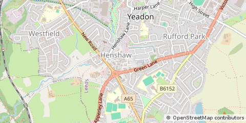 Map of Leeds, West Yorkshire