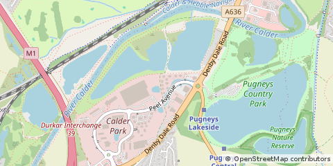 Map of Wakefield, West Yorkshire
