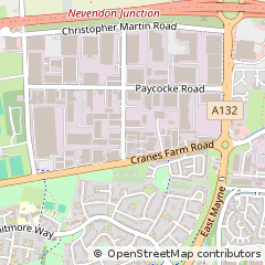 Map of Basildon, Essex