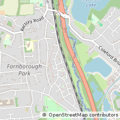 Map of Farnborough, Hampshire