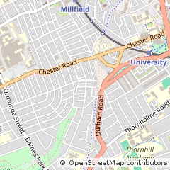 Map of Sunderland