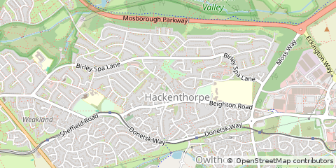 Map of Sheffield