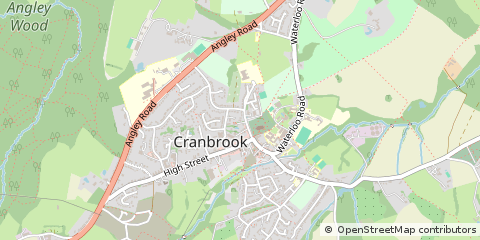 Map of Cranbrook, Kent