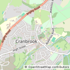 Map of Cranbrook, Kent