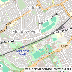 Map of North Shields, Tyne and Wear
