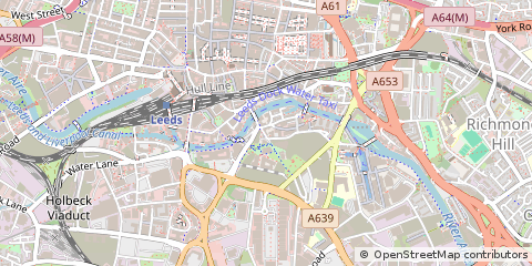 Map of Leeds, West Yorkshire