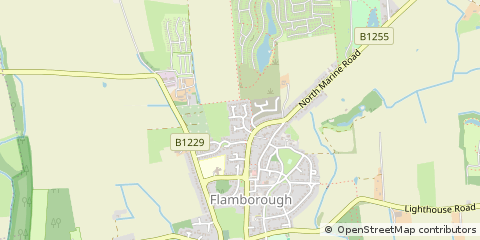 Map of Bridlington, East Riding of Yorkshire
