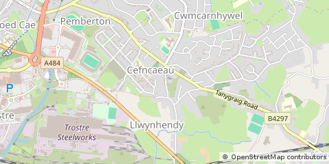 Map of Llanelli