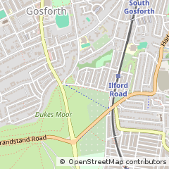 Map of Newcastle Upon Tyne, Tyne and Wear