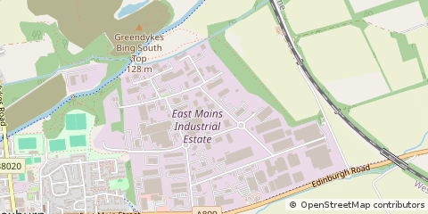 Map of Broxburn