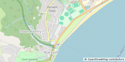 Map of Swansea