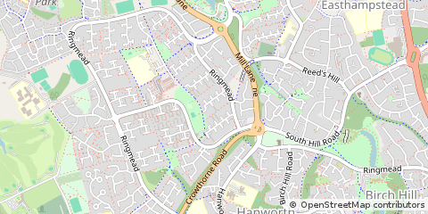 Map of Bracknell, .