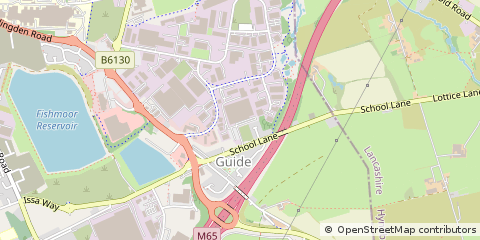 Map of Blackburn, Lancashire