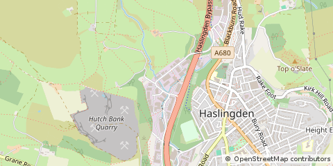 Map of Rossendale, Lancashire