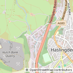 Map of Rossendale, Lancashire