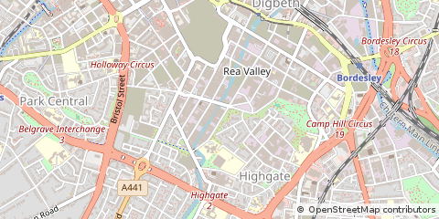Map of Birmingham, West Midlands