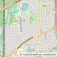Map of Crawley