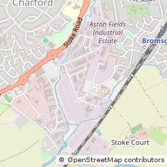 Map of Bromsgrove, Worcestershire