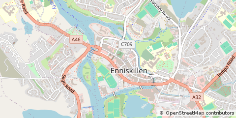 Map of Enniskillen, CO. Fermanagh