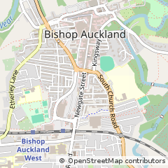 Map of Bishop Auckland