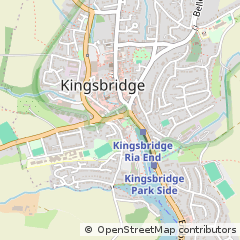 Map of Kingsbridge, Devon