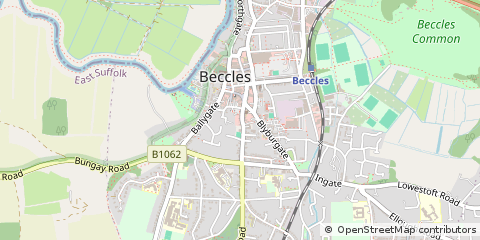 Map of Beccles, Suffolk