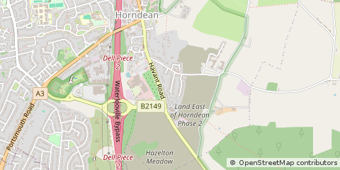 Map of Horndean, Hampshire