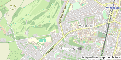 Map of Winchester