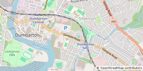 Map of Dumbarton