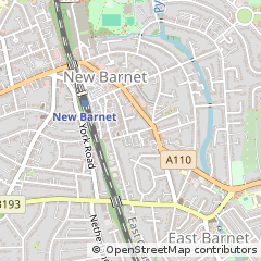 Map of NEW Barnet, Hertfordshire