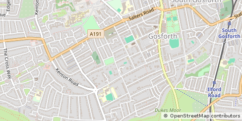 Map of Newcastle Upon Tyne
