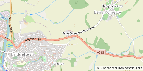 Map of Totnes, Devon