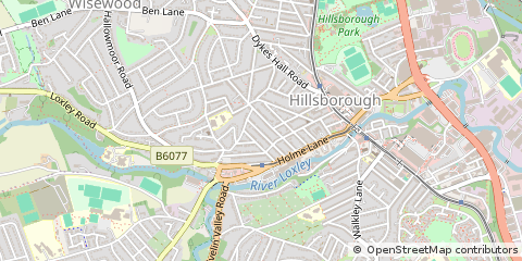 Map of Sheffield