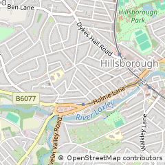 Map of Sheffield