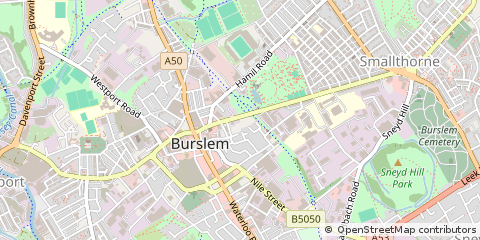 Map of Stoke-on-Trent