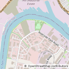 Map of Middlesbrough, Cleveland