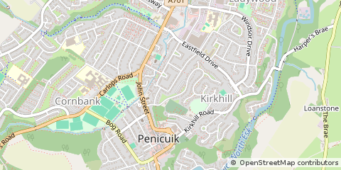 Map of Penicuik