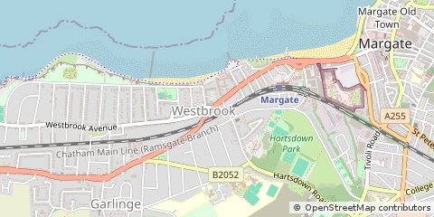 Map of Margate, Kent