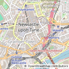 Map of Newcastle Upon Tyne