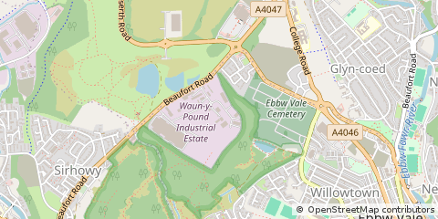Map of Gwent
