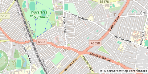 Map of Liverpool, Merseyside